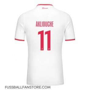 AS Monaco Maghnes Akliouche #11 Replik Heimtrikot 2024-25 Kurzarm